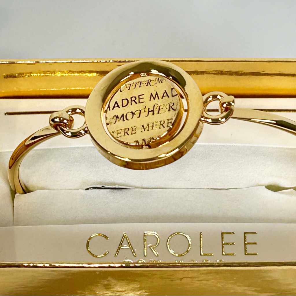Carolee Word Play Mother Heart Spinning Bracelet Double Take Collection New